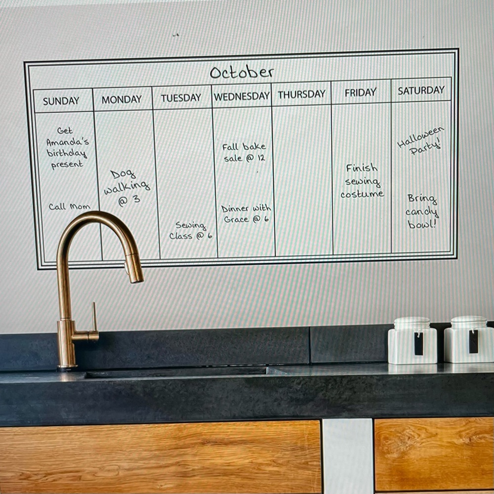 Wall Pops Peel and Stick Dry Erase Calendar